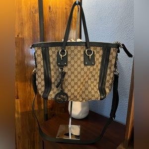 Gucci GG Canvas Charm Tote Bag